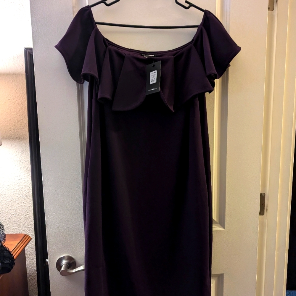 Fashion nova plum off the shoulder dress